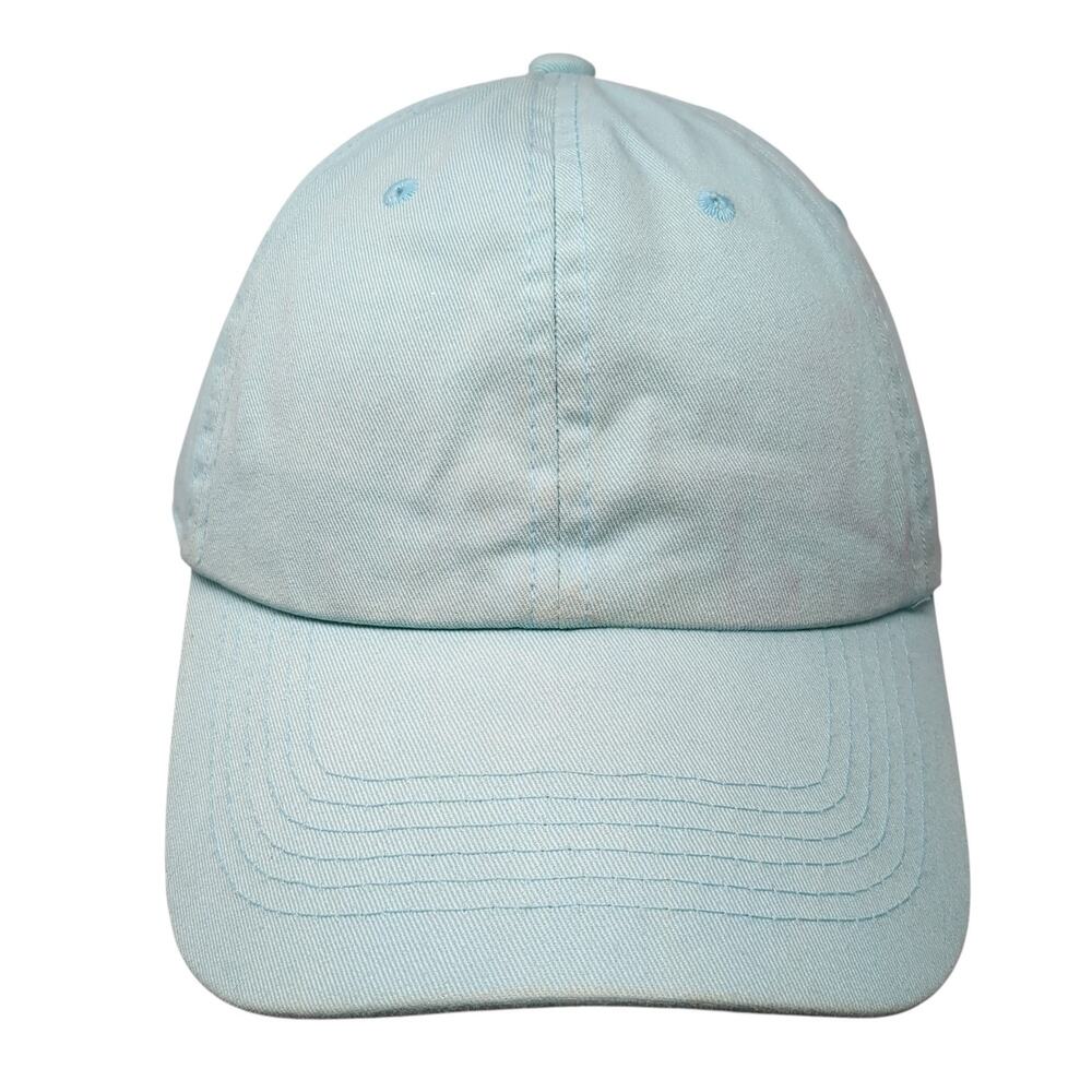 Ethos Slideback Baseball Hat Blue One Size Solid Blank Vent Holes